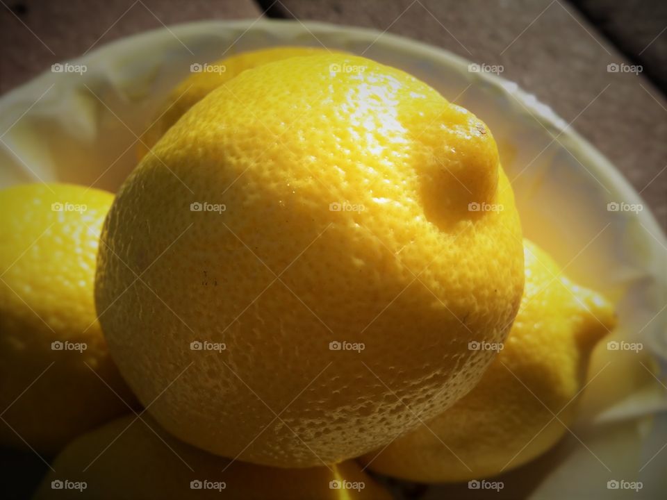 Lemon Close Up