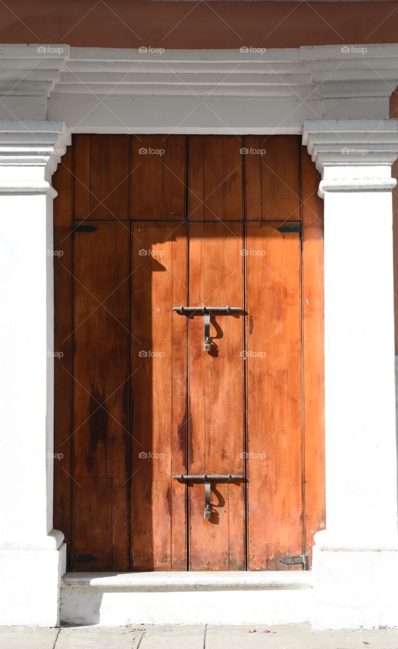 Old, wooden door