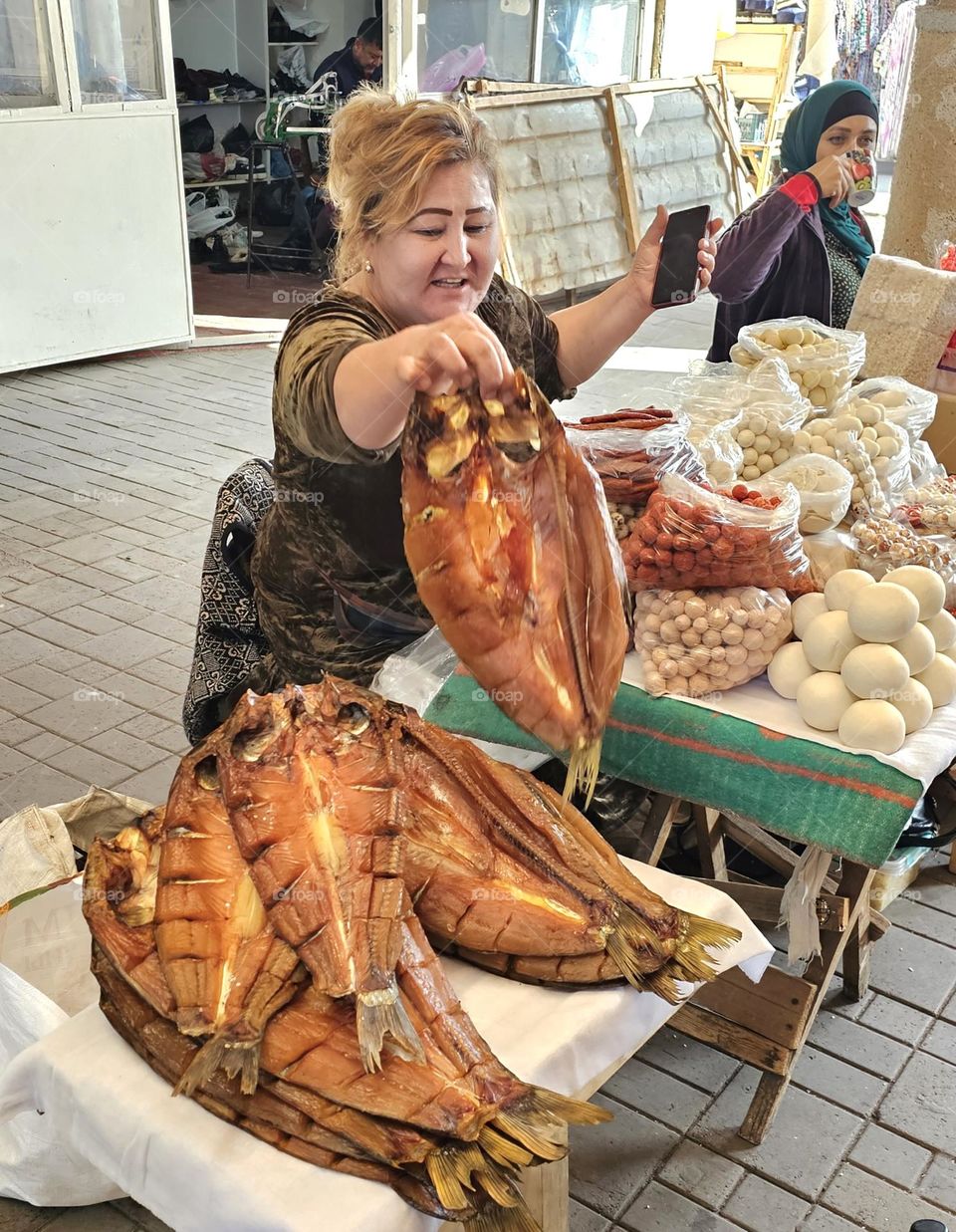 on the market of Tachkent