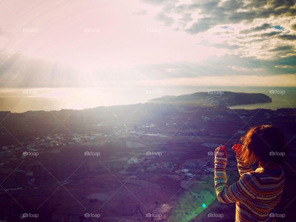 Sunset at Santorini 