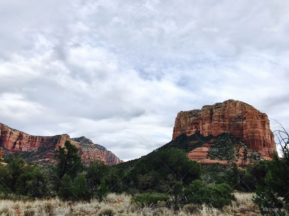 View of sedona landscape