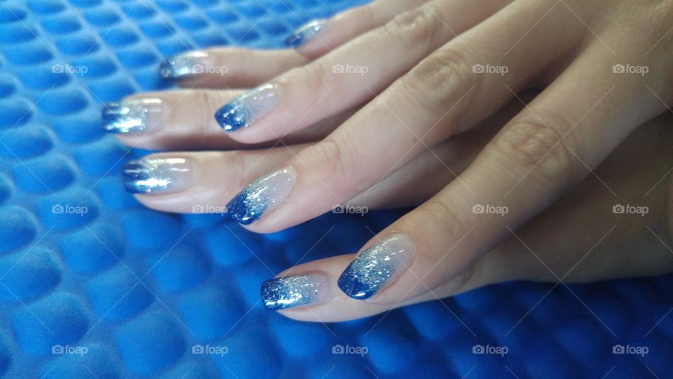 latest nail art done by the manicurist