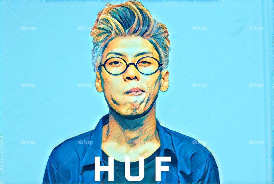 HUF, style, blue, edit, man, asian, awesome,