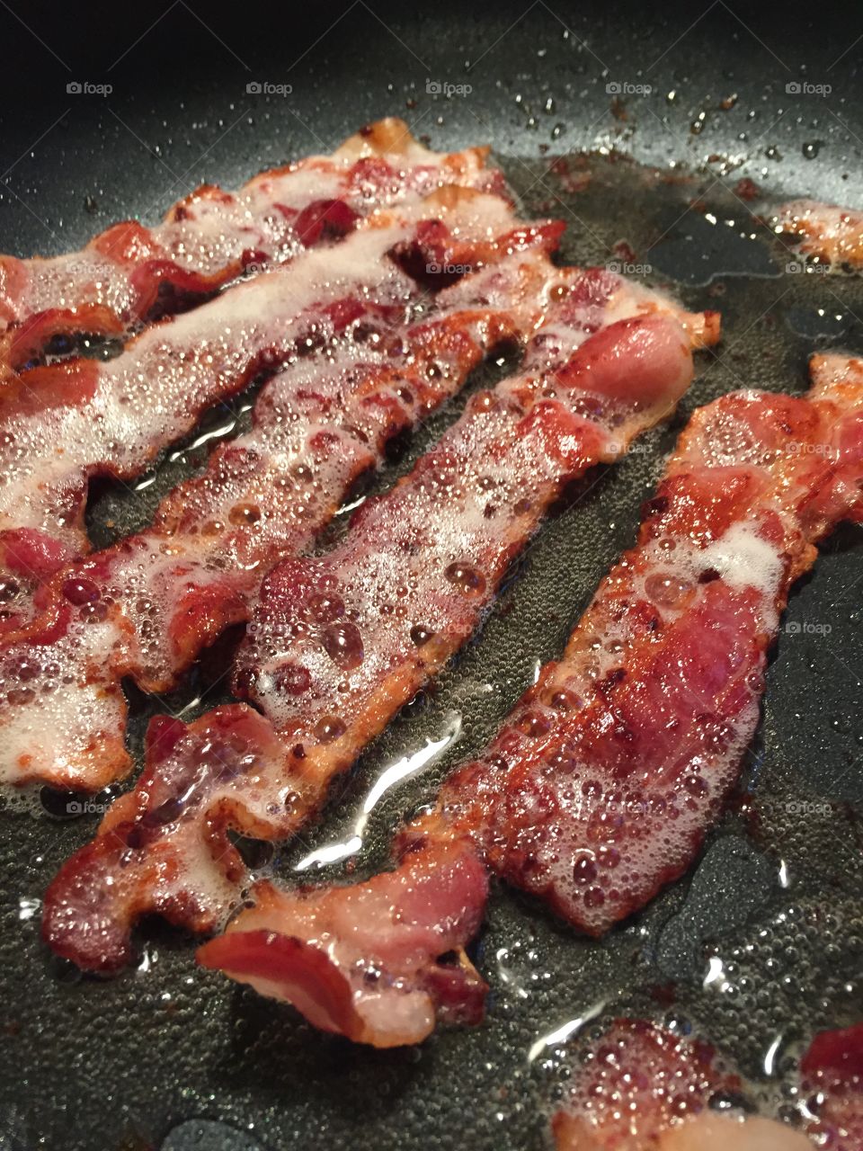 Fried bacon