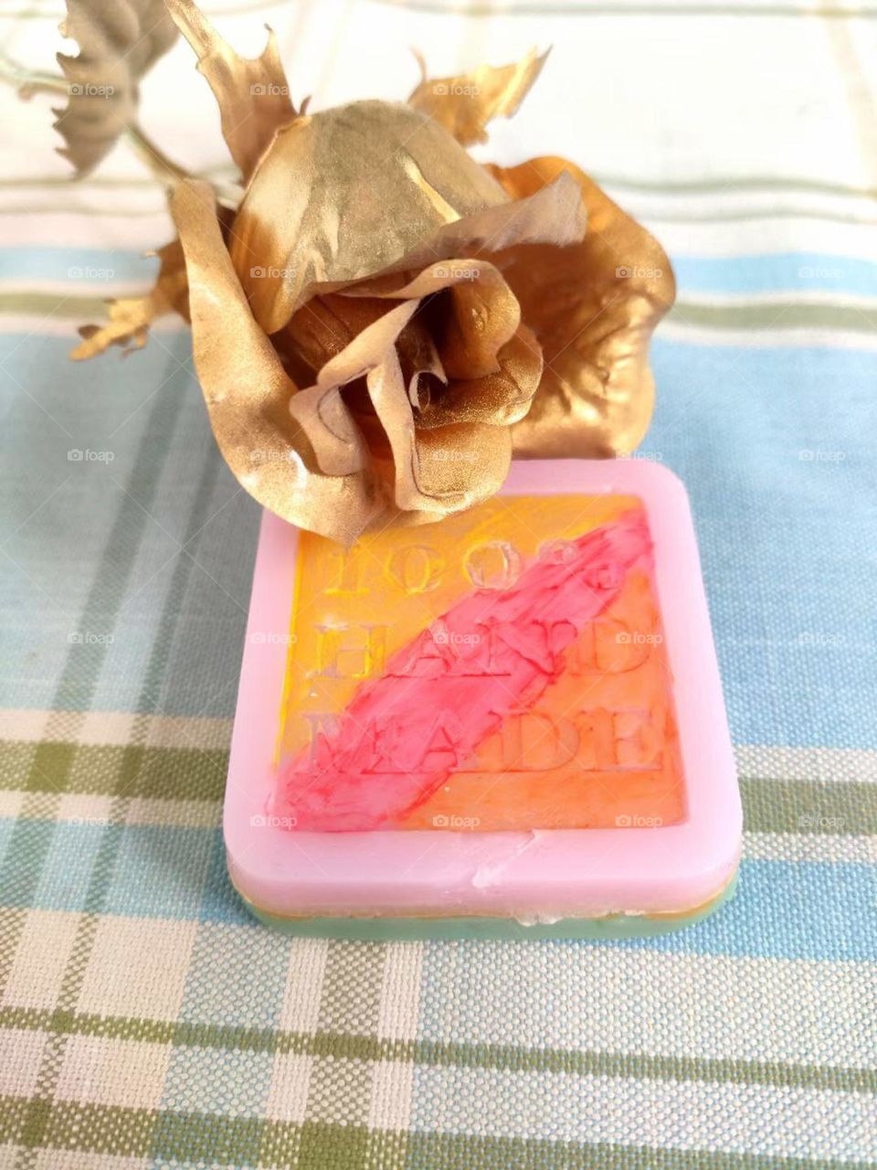 handmade soap by myself ，lovely ！