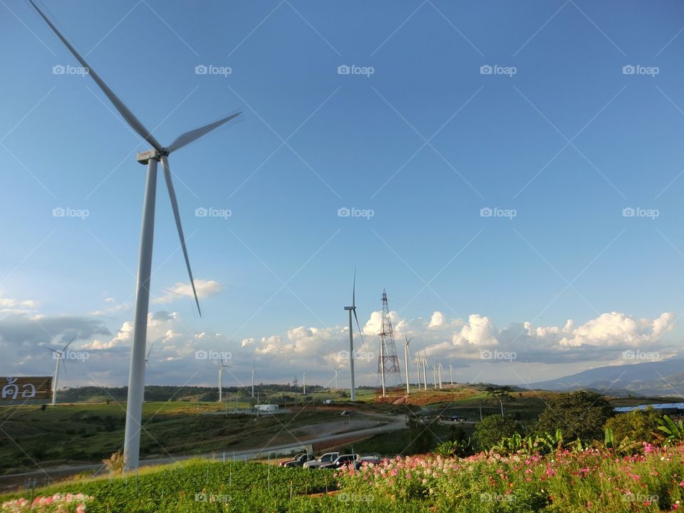 windmill make electricity.