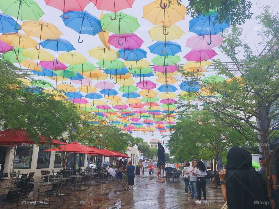 umbrella sky