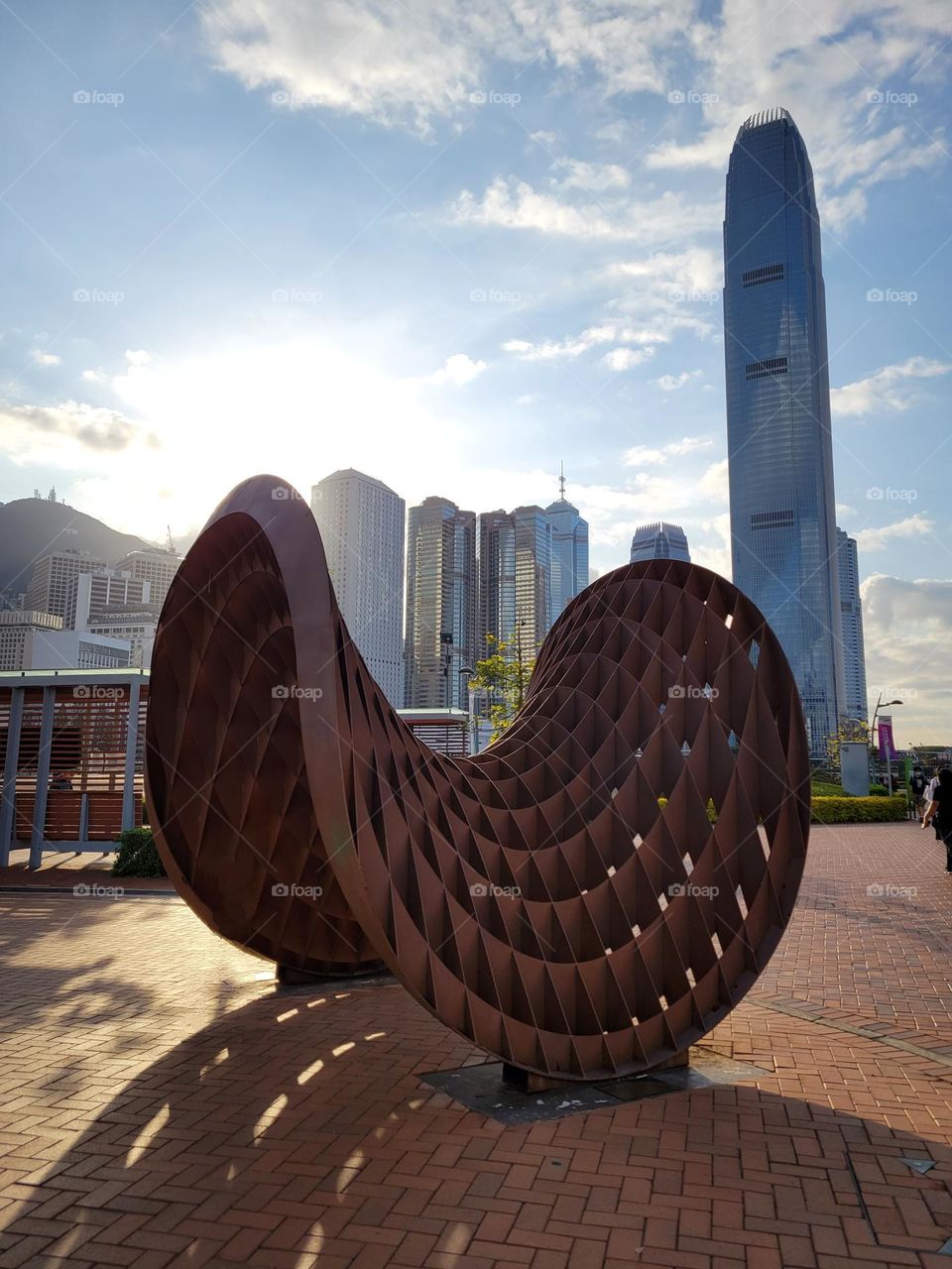 Infinite Cycle Sculpture at Tamar Park Hong Kong