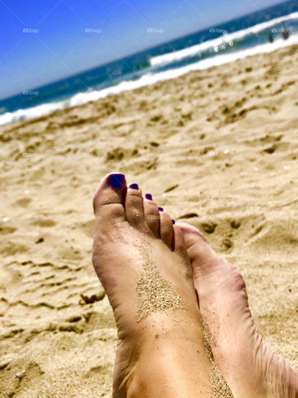 Toes in sand