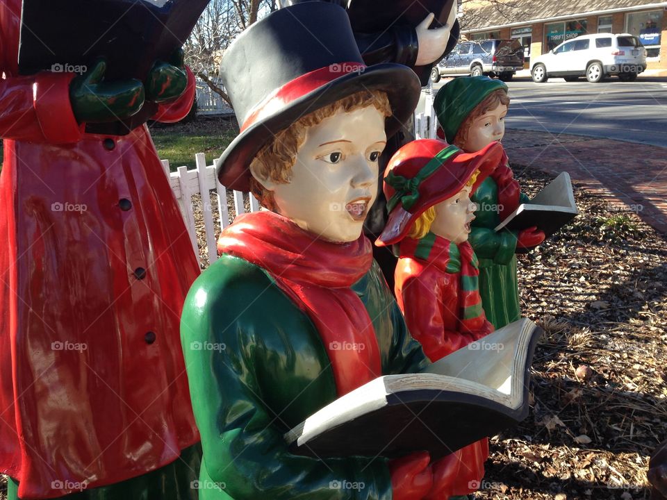 Christmas carolers in Abingdon, VA. 