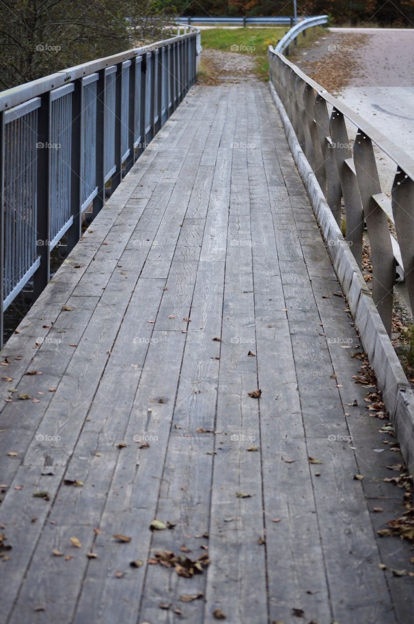 sweden autumn way bridge by AsaLarsson