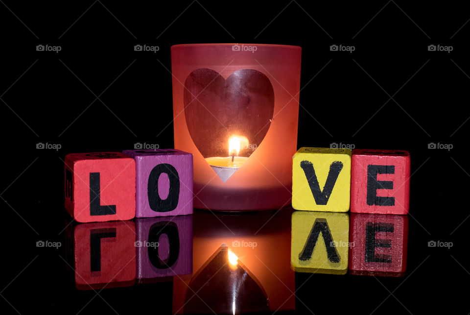 candle full of love