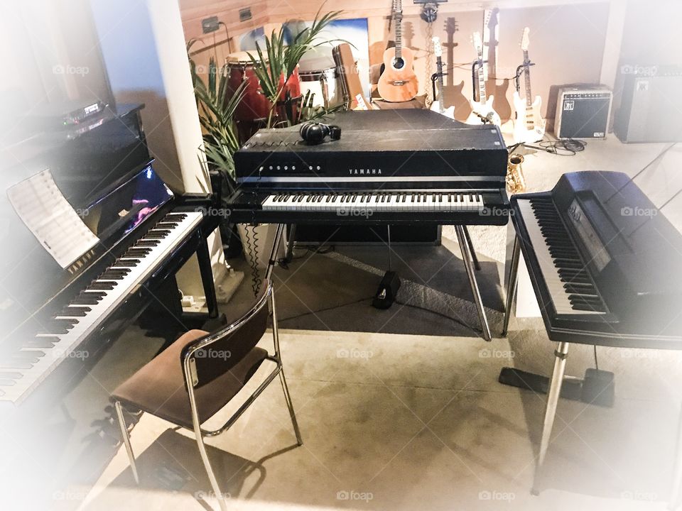 Piano in studio 
