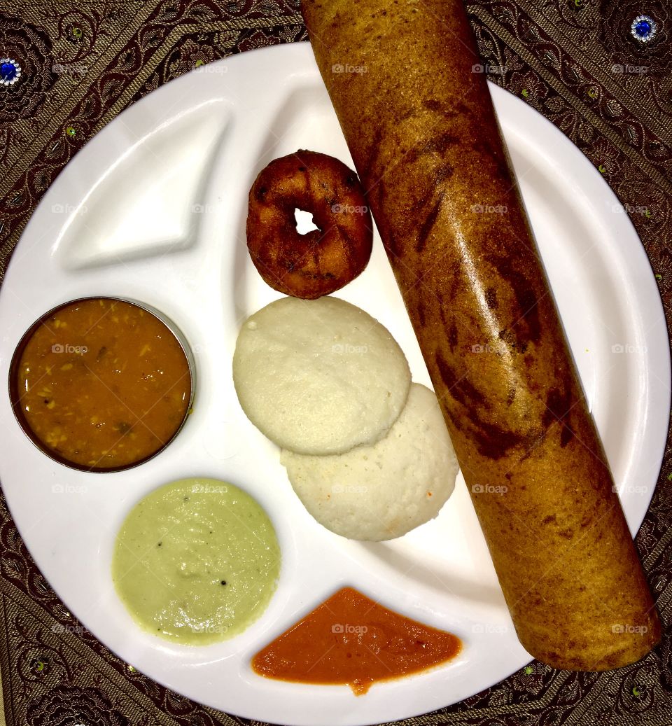 Typical South Indian food