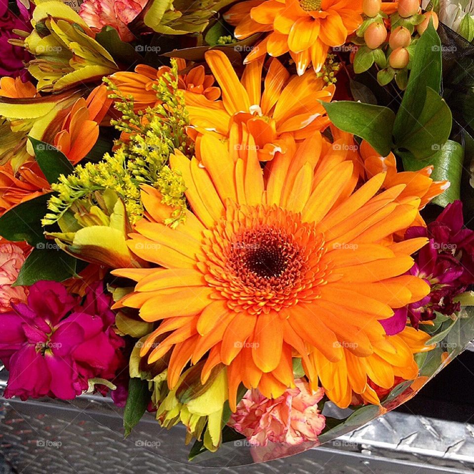 Orange bouquet 