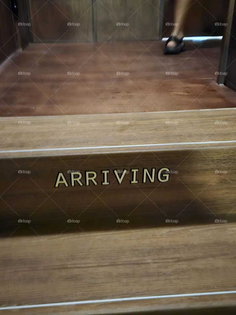 Arrived at the stairs