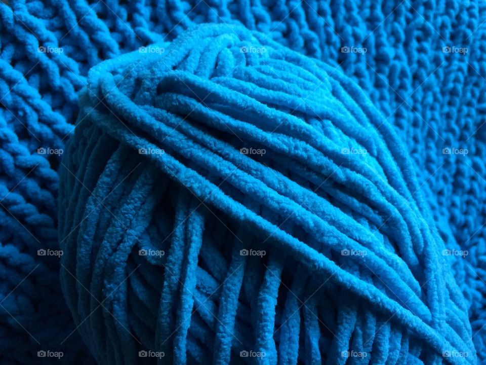 Turquoise yarn