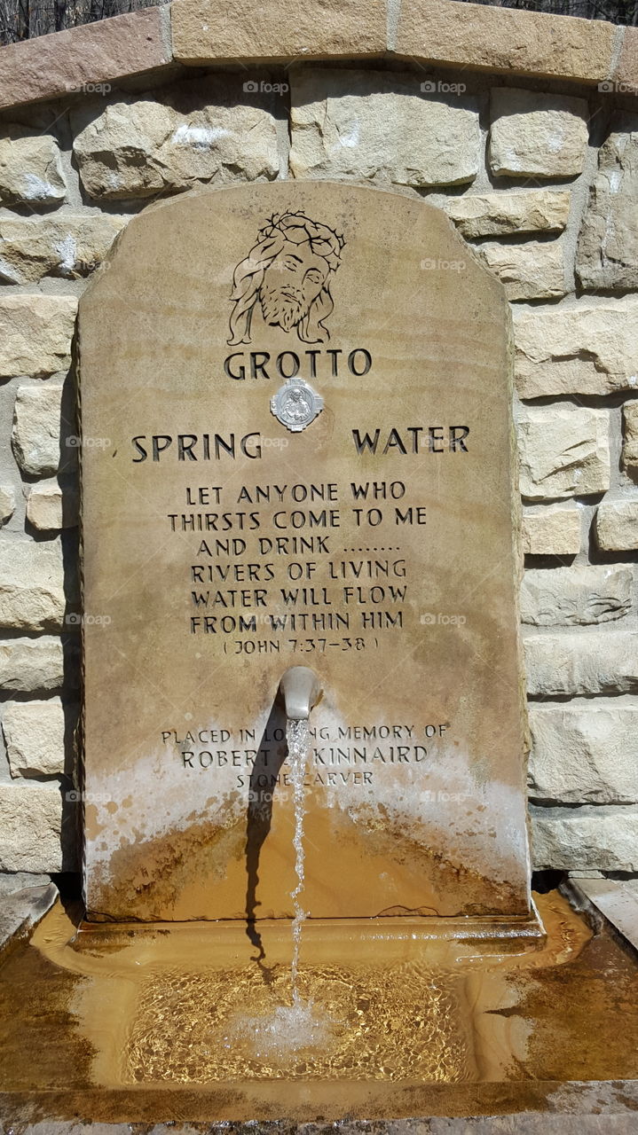 Grotto spring water