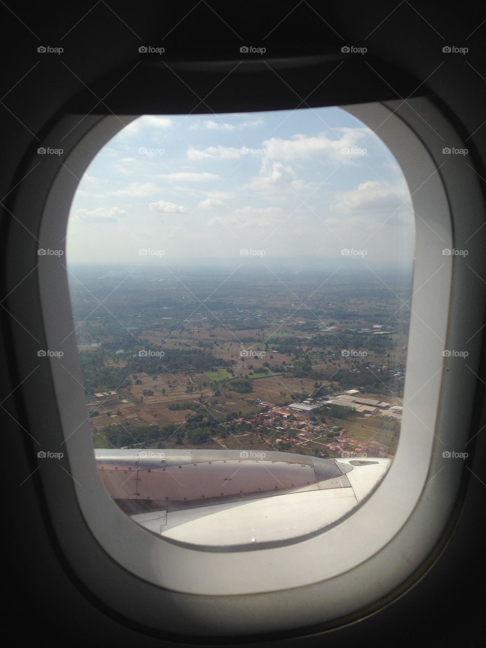 Airplane Window View