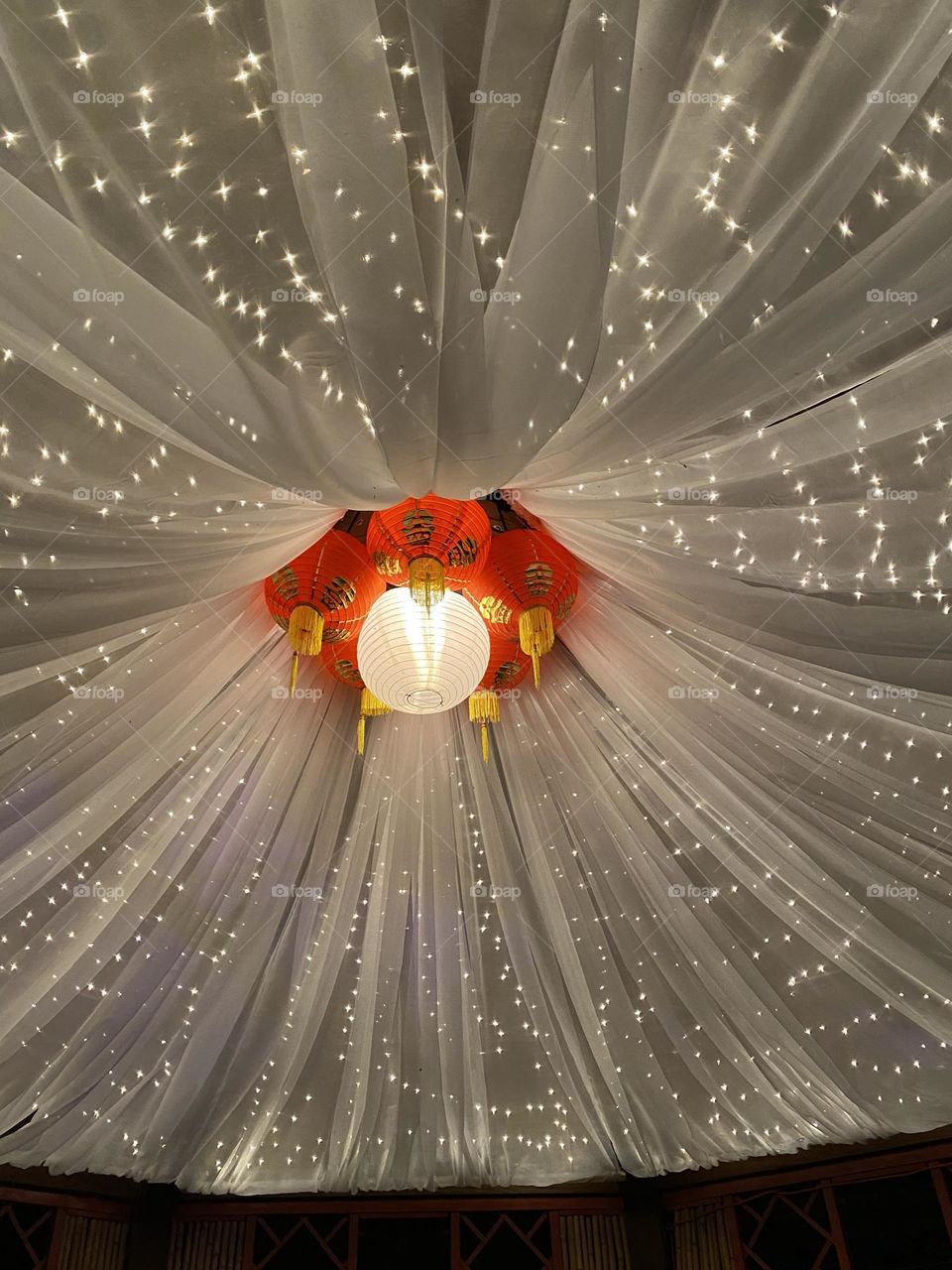 Chinese lantern with lights