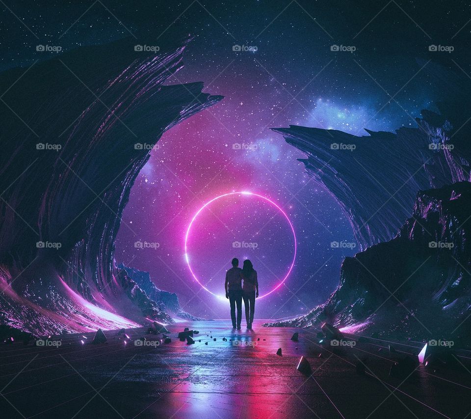 Two beautiful people in beautiful world