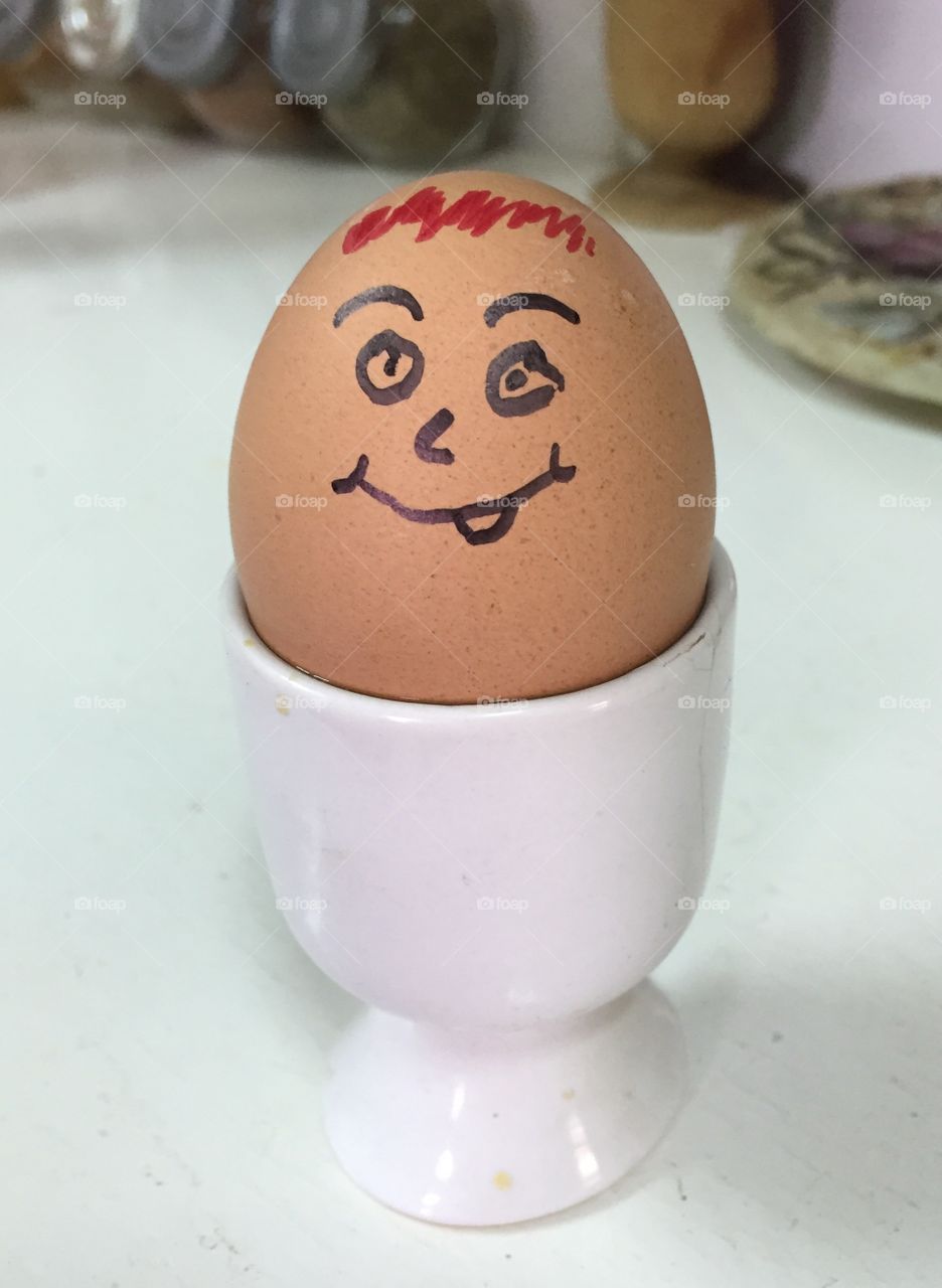Happy boiled egg