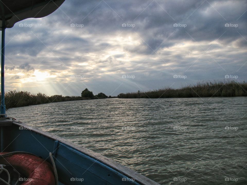 sunset on the Danubeзакат