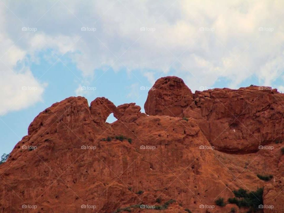 The Kissing Camels at The Garden of the Gods in Colorado Springs, Colorado. This was taken at the Visitor Center. I loved this rock formation!