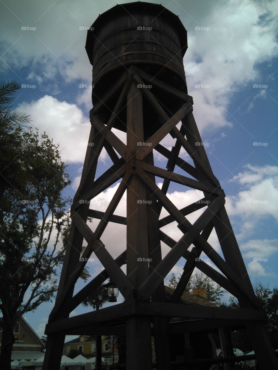 Water tower. A water tower I saw in Brownwood Paddock Square in The Villages, FL.