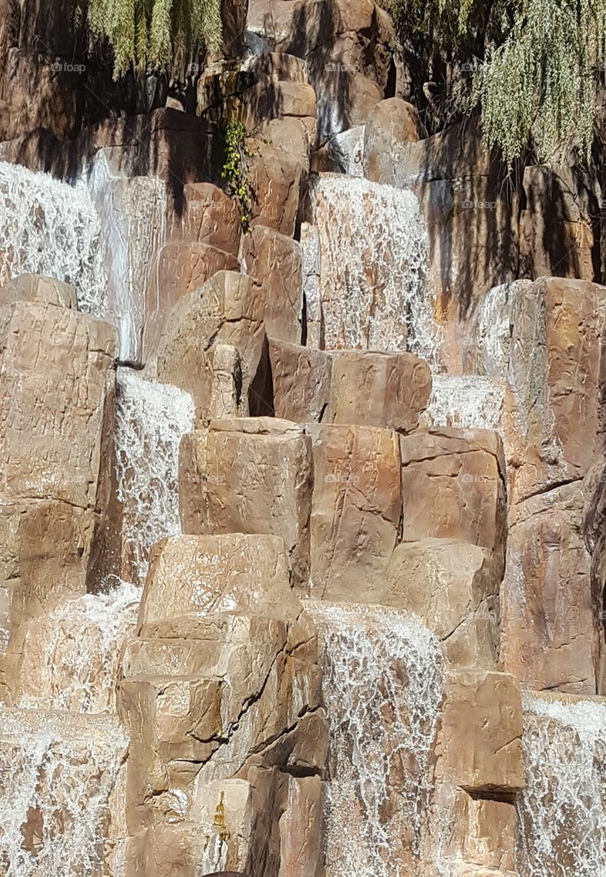 Waterfall on the Rocks