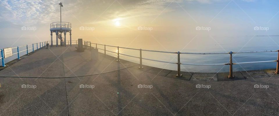 SUNRISE OVER WEYMOUTH HARBOUR