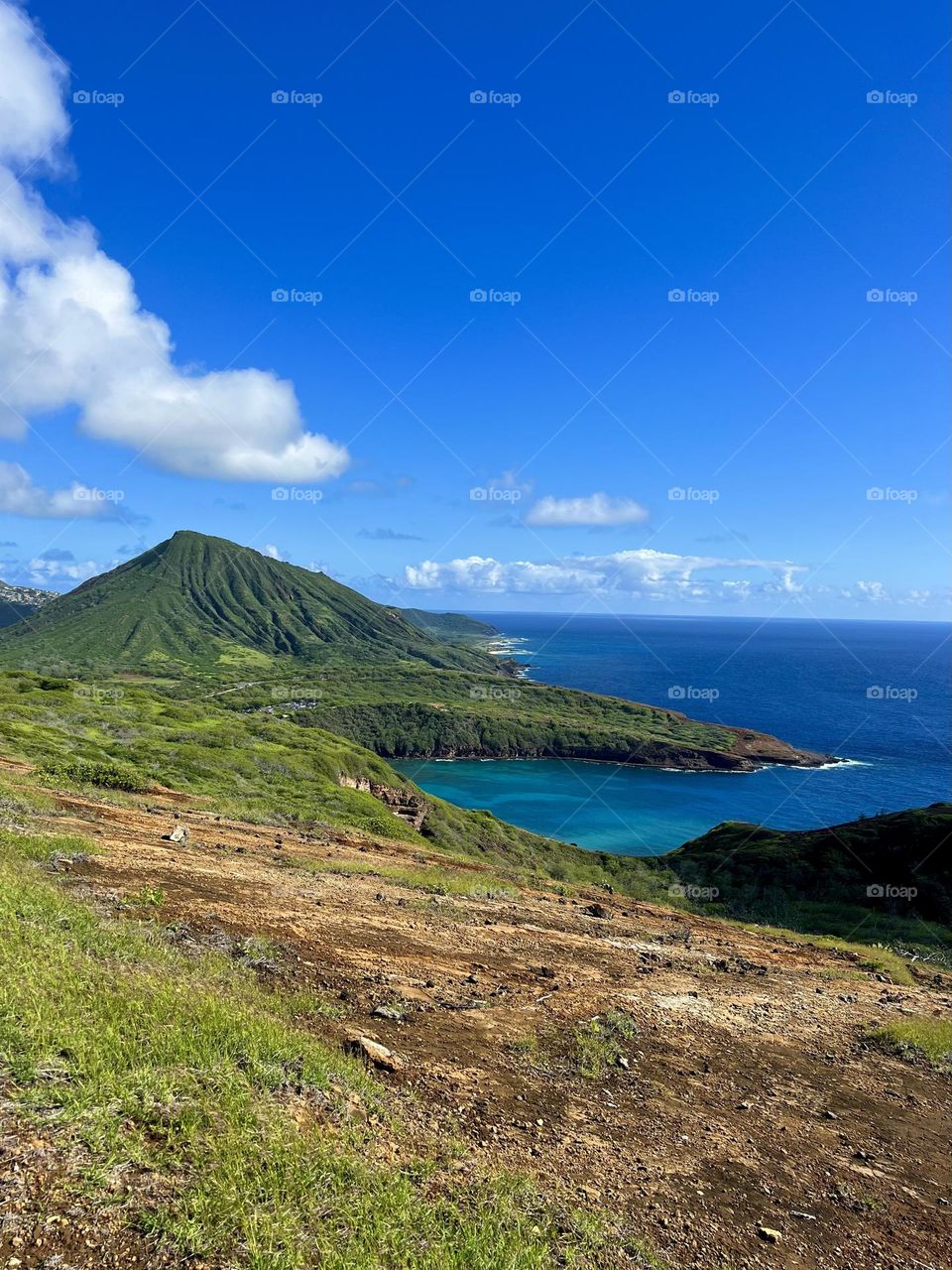 Beautiful view along the coast of Oahu from Hanauma Bay
Ridge Trail in Hawaii Kai
