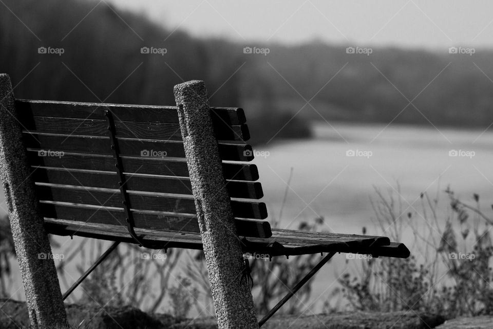 A bench with a view of the river