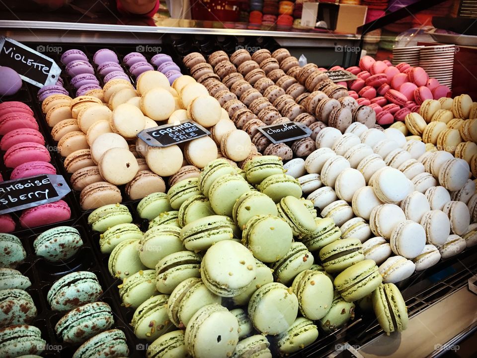 Colorful  macaroons 