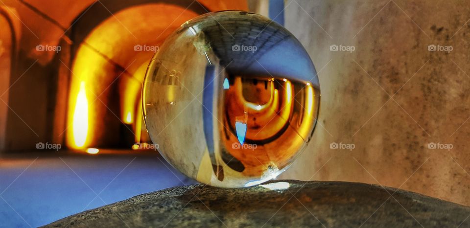 Glaskugel Festung Ehrenbreitstein Koblenz Germany