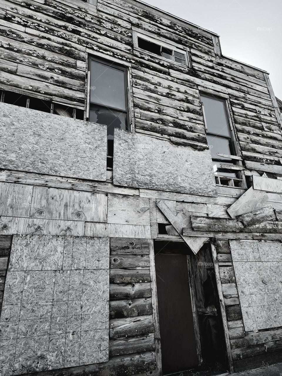 Age and weather have combined forces to inflict decay into the bones of this old building