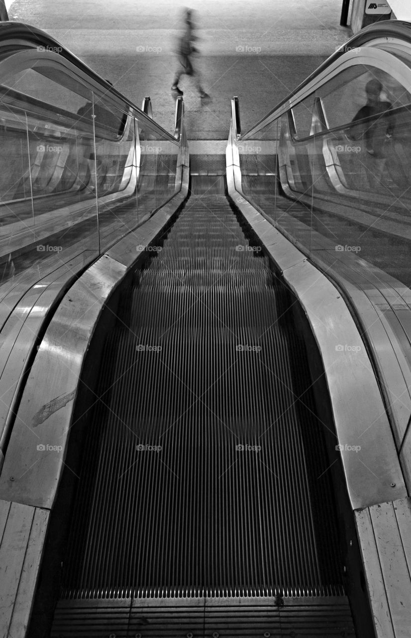 subway stairway