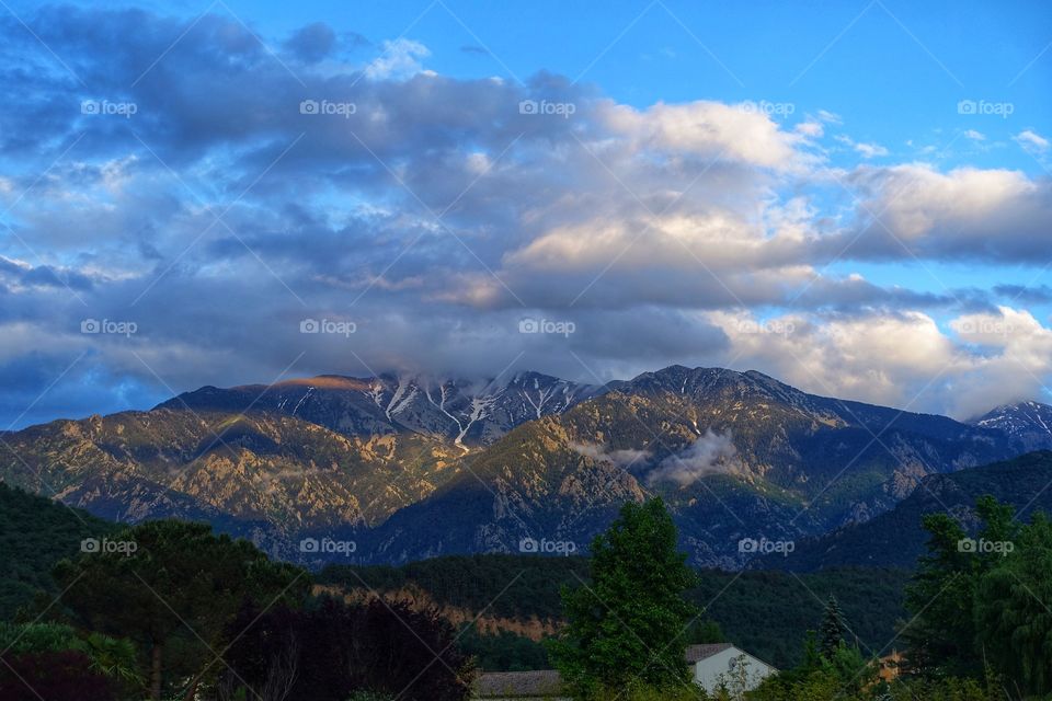 Mountain View during a stay in a camping area  in France 