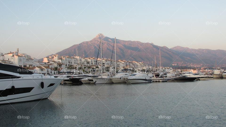 Discover Spain. Marina with great view