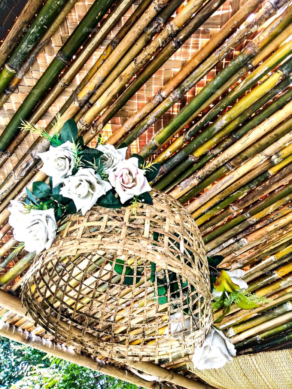 Thai Rustic Bamboo Roof.