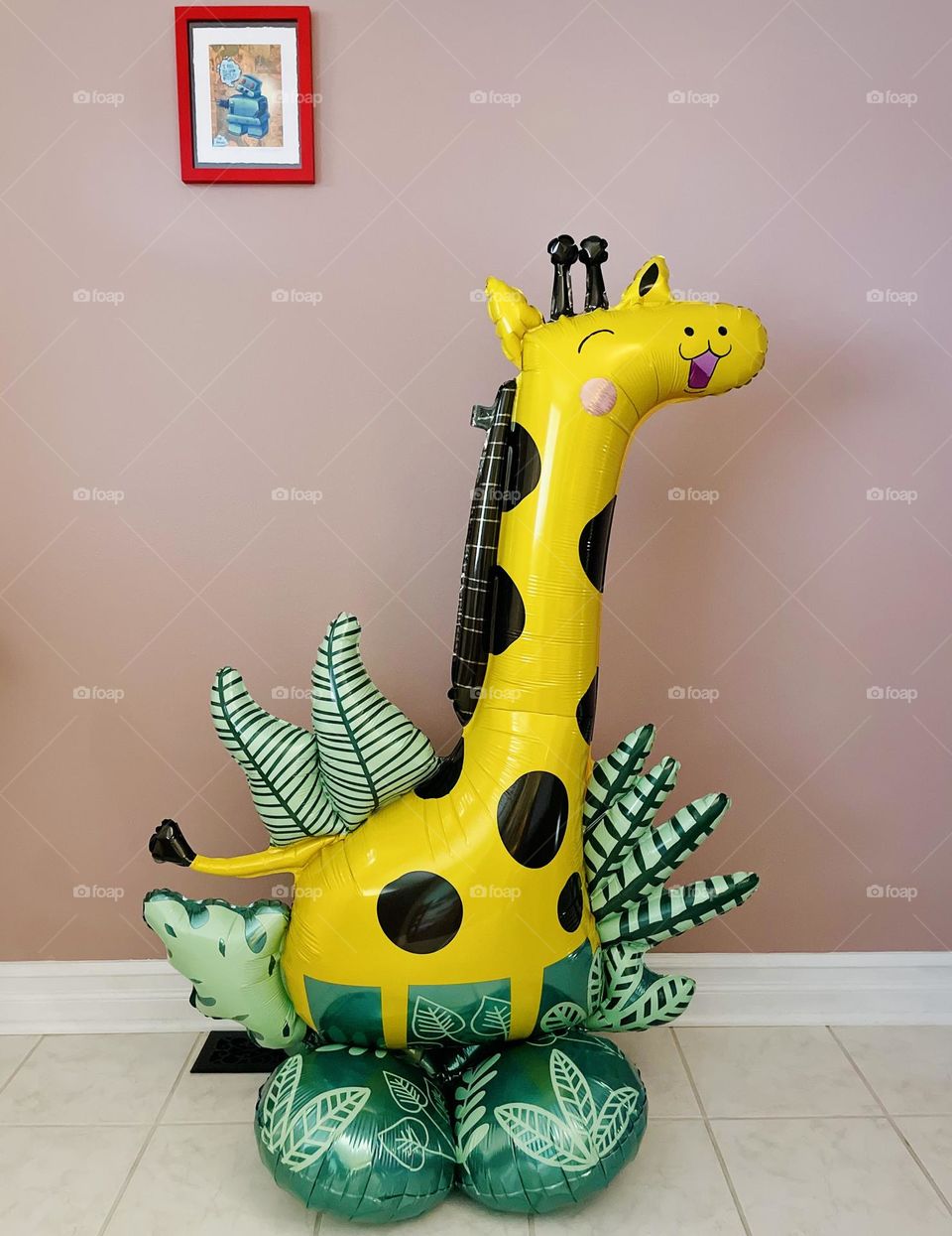 Large giraffe balloon for birthday party, large helium giraffe balloon, birthday party decorations for children