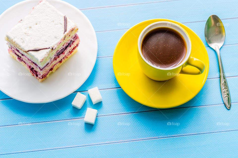 Still life with sweets and coffee