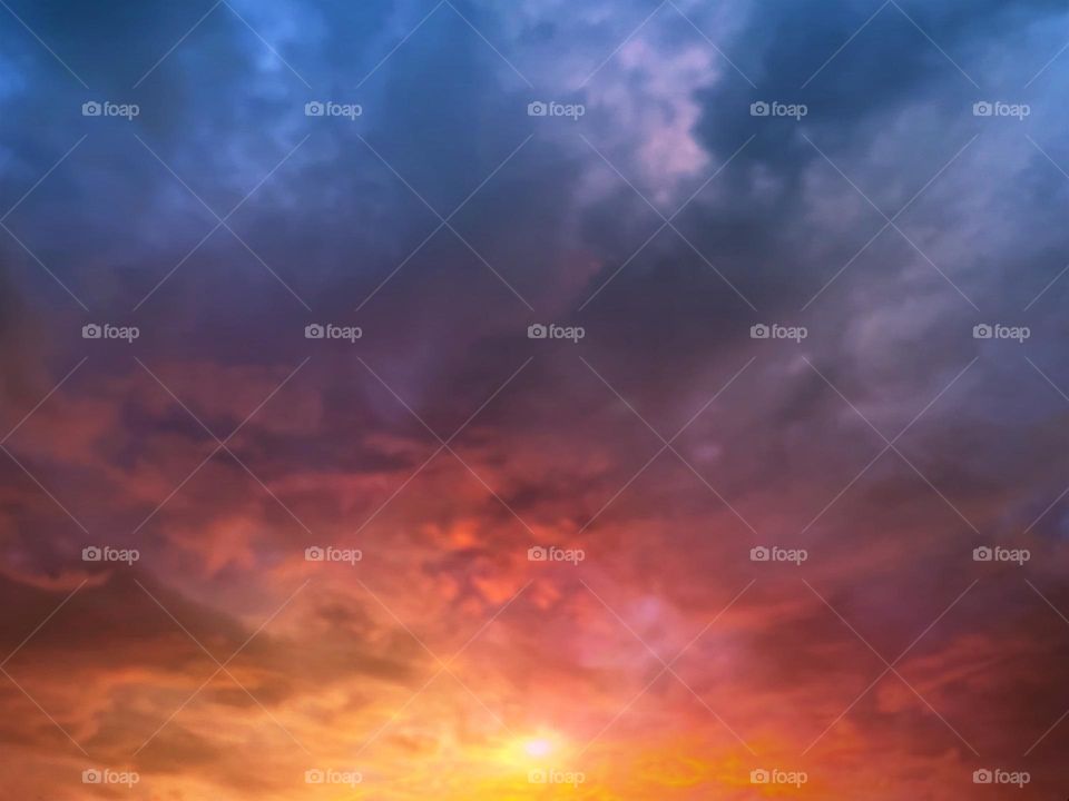 Awesome super sunset.