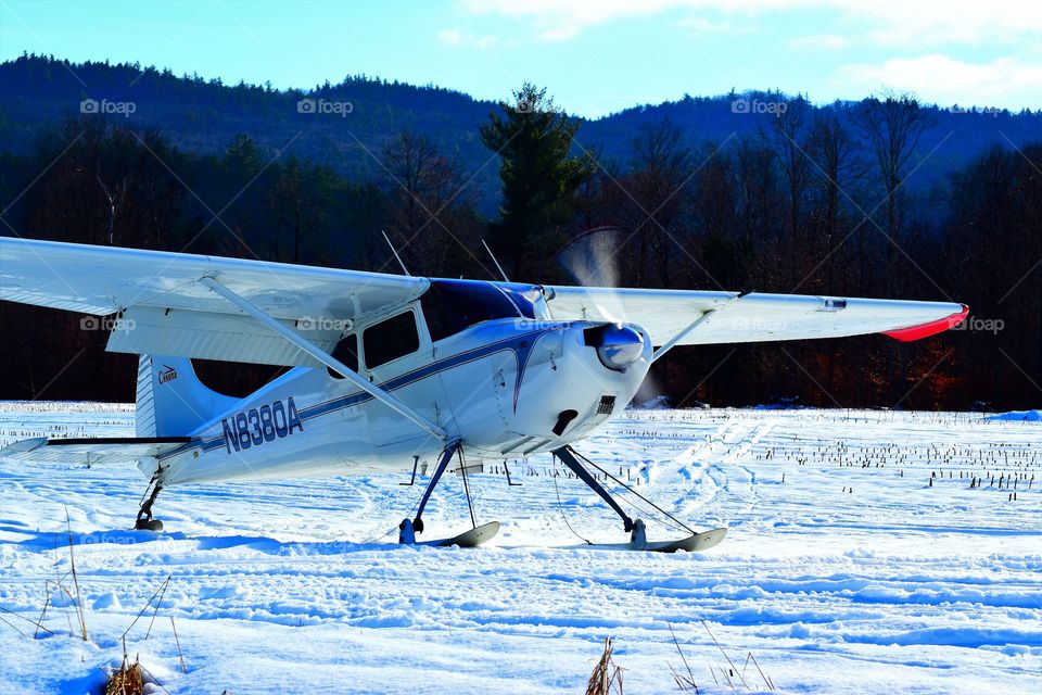 flying in winter