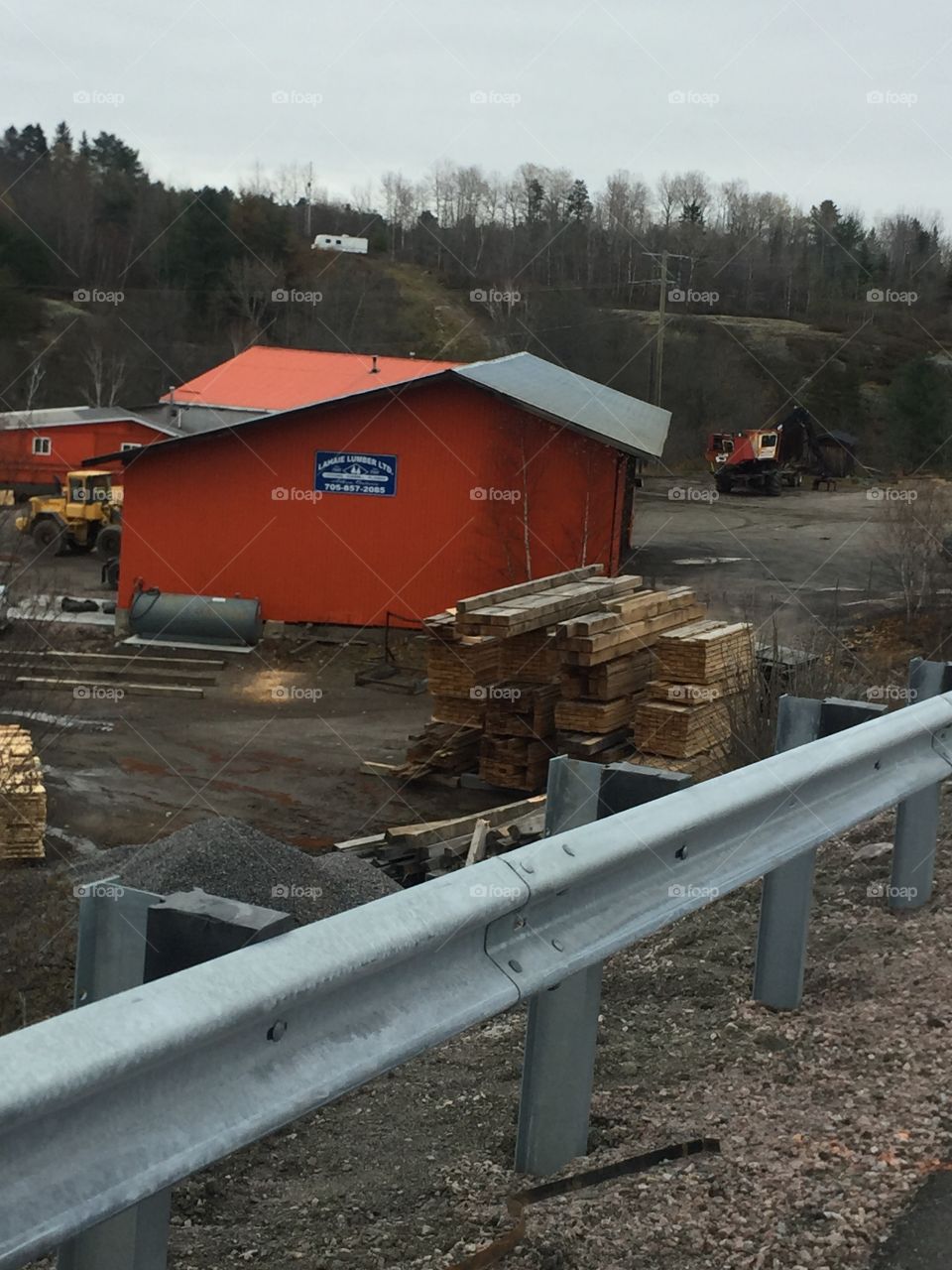 This is Lahaie Lumber it was Established in 1948 now has been owned by four generations 65 years of experience they still log  the logs down the river to the Mill.
