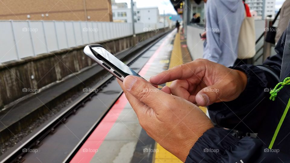 Banking at the train station