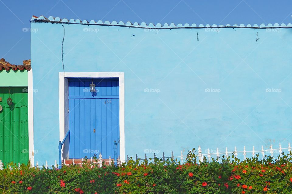 Blue door