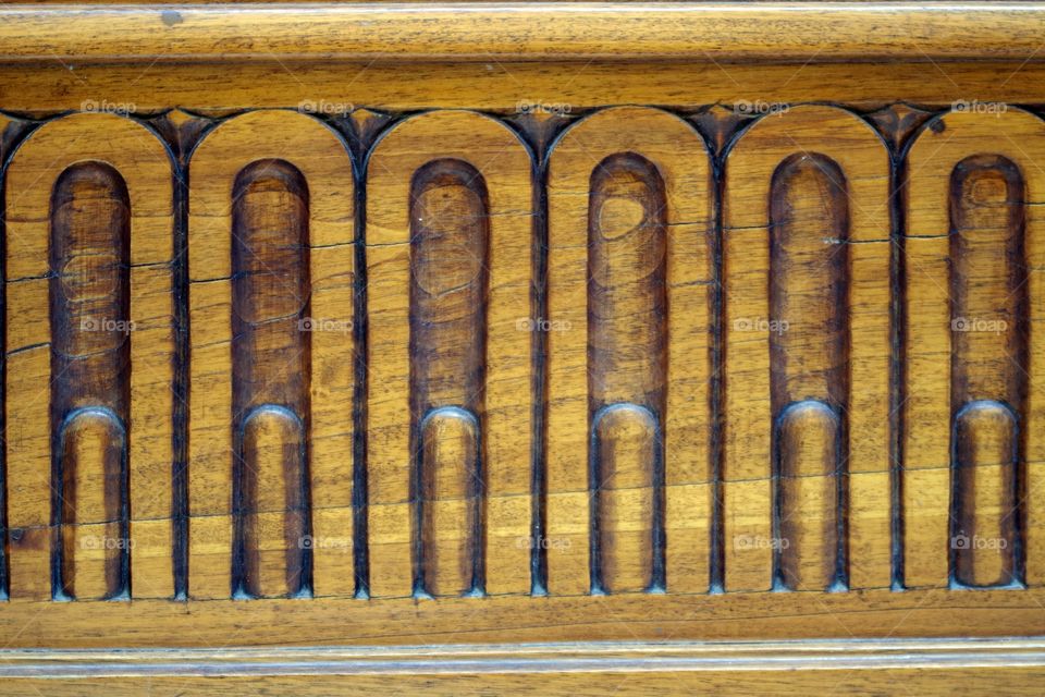 Full frame shot of shaped wood in Empoli, Italy.