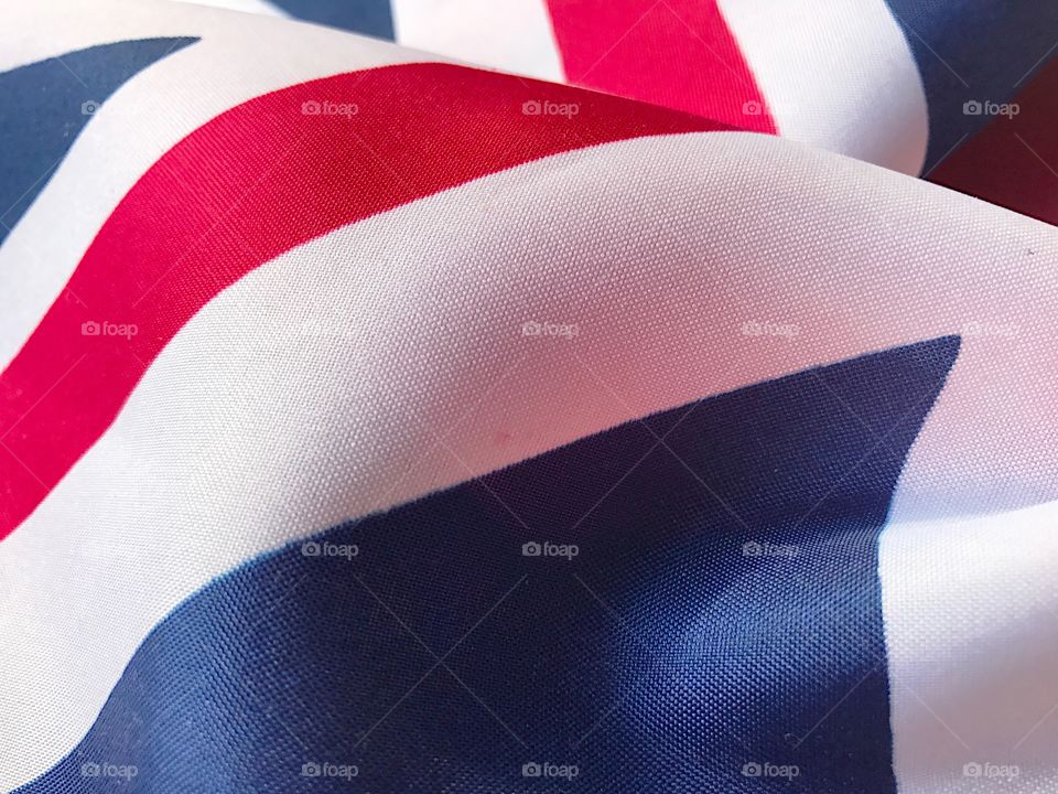 British flag closeup view