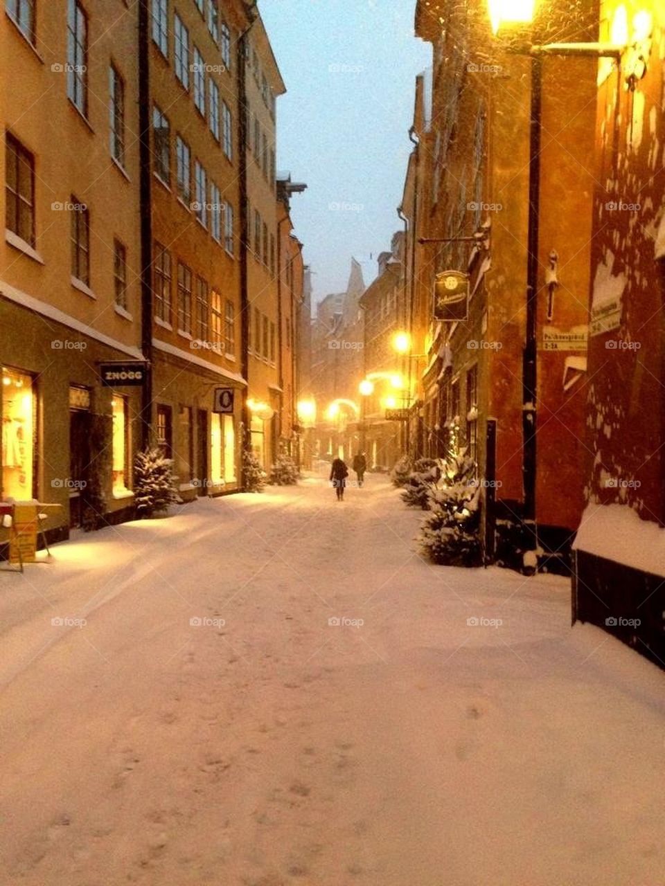 snow winter stockholm gamla stan by johanhook